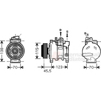 Foto Compresor, aire acondicionado VAN WEZEL 0300K281