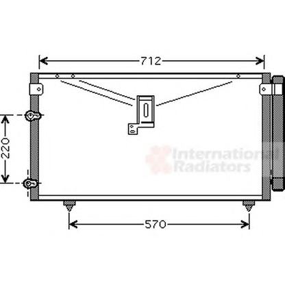 Photo Condenser, air conditioning VAN WEZEL 53005383