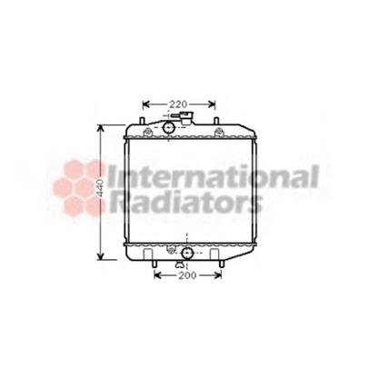 Photo Radiateur, refroidissement du moteur VAN WEZEL 11002024