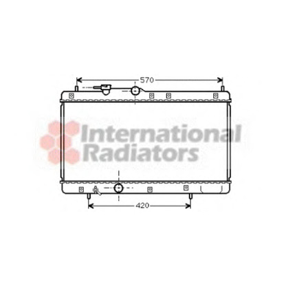 Photo Radiator, engine cooling VAN WEZEL 11002033