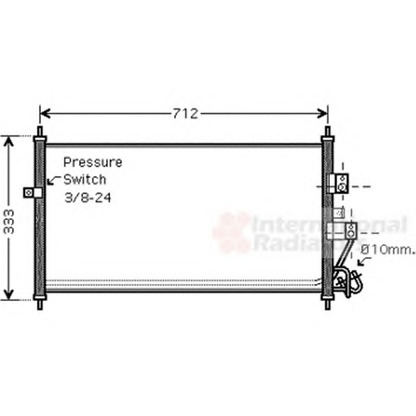 Photo Condenser, air conditioning VAN WEZEL 13005277