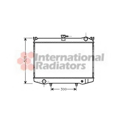 Photo Radiator, engine cooling VAN WEZEL 13002041