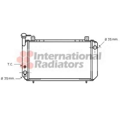 Foto Radiador, refrigeración del motor VAN WEZEL 13002048