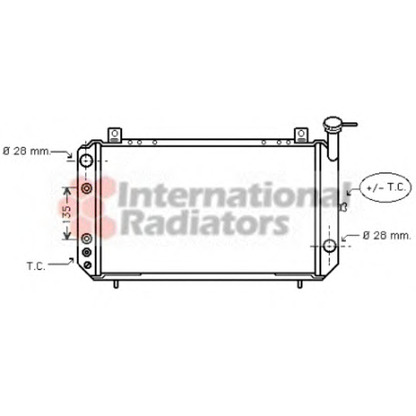 Photo Radiateur, refroidissement du moteur VAN WEZEL 13002049