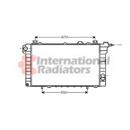 Foto Radiatore, Raffreddamento motore VAN WEZEL 13002110