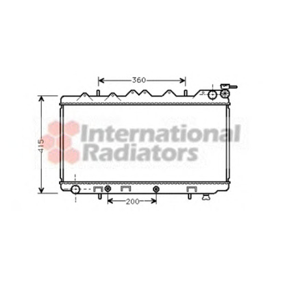 Foto Radiador, refrigeración del motor VAN WEZEL 13002136