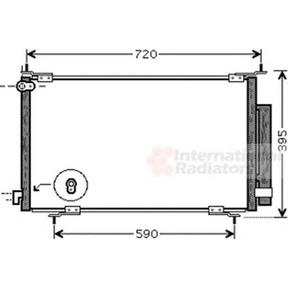 Foto Condensatore, Climatizzatore VAN WEZEL 25005201