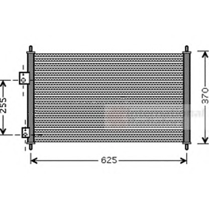 Foto Condensatore, Climatizzatore VAN WEZEL 25005202