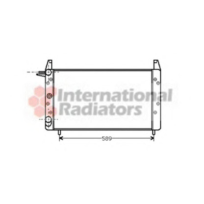 Photo Radiator, engine cooling VAN WEZEL 17002068