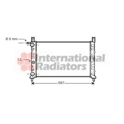 Foto Radiatore, Raffreddamento motore VAN WEZEL 17002078