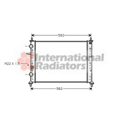 Foto Radiador, refrigeración del motor VAN WEZEL 17002161