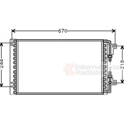 Foto Condensador, aire acondicionado VAN WEZEL 17005157