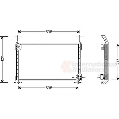 Foto Condensador, aire acondicionado VAN WEZEL 17005172