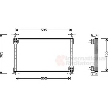 Foto Condensatore, Climatizzatore VAN WEZEL 17005173