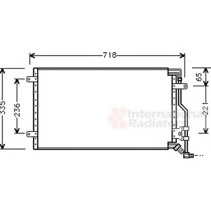 Foto Condensador, aire acondicionado VAN WEZEL 17005175