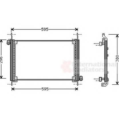 Foto Condensatore, Climatizzatore VAN WEZEL 17005187