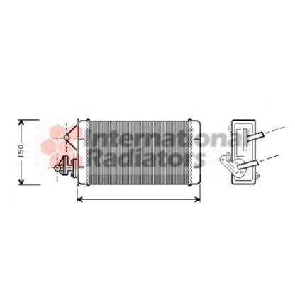 Photo Heat Exchanger, interior heating VAN WEZEL 17006087