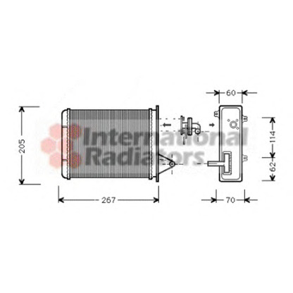 Photo Heat Exchanger, interior heating VAN WEZEL 17006089