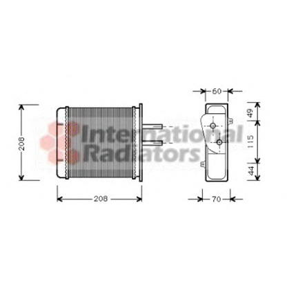 Foto Radiador de calefacción VAN WEZEL 17006150