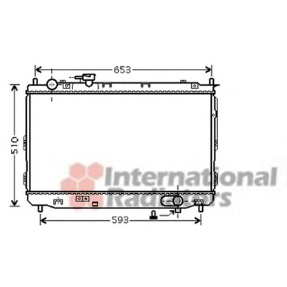 Photo Radiator, engine cooling VAN WEZEL 83002084