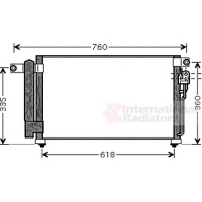 Photo Condenser, air conditioning VAN WEZEL 83005081