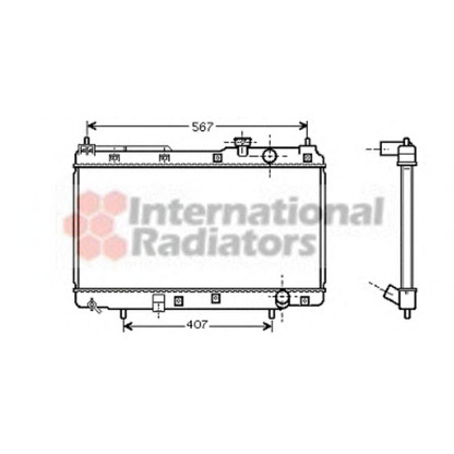 Foto Radiador, refrigeración del motor VAN WEZEL 25002175