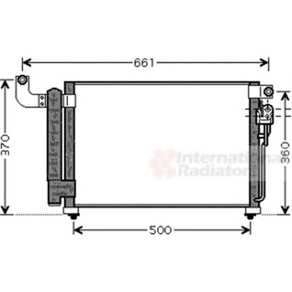 Foto Condensatore, Climatizzatore VAN WEZEL 83005082