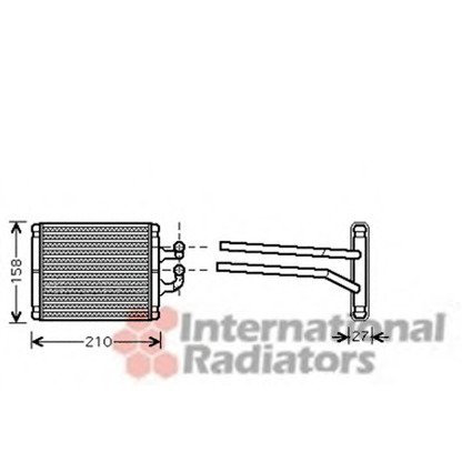 Photo Heat Exchanger, interior heating VAN WEZEL 83006067