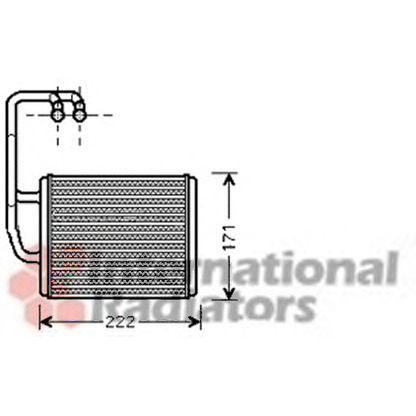 Photo Heat Exchanger, interior heating VAN WEZEL 83006076