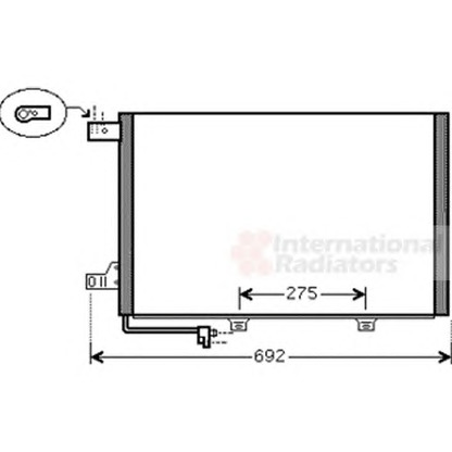 Photo Condenser, air conditioning VAN WEZEL 30005386