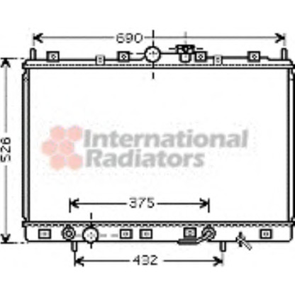 Photo Radiator, engine cooling VAN WEZEL 32002171