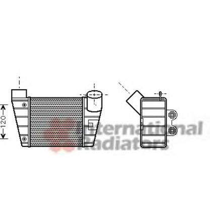 Photo Intercooler, échangeur VAN WEZEL 03004283