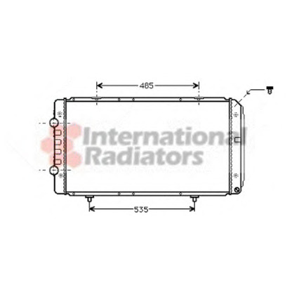 Photo Radiateur, refroidissement du moteur VAN WEZEL 40002268