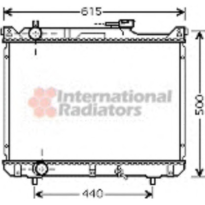 Foto Radiador, refrigeración del motor VAN WEZEL 52002078