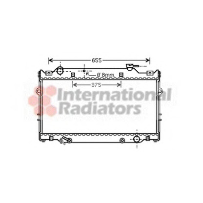 Photo Radiator, engine cooling VAN WEZEL 53002339