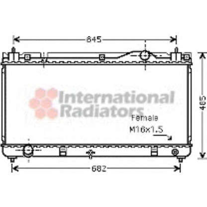 Photo Radiateur, refroidissement du moteur VAN WEZEL 53002342