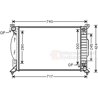 Photo Radiator, engine cooling VAN WEZEL 03002229