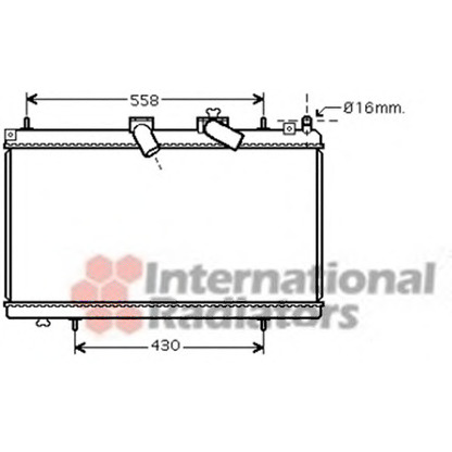 Photo Radiator, engine cooling VAN WEZEL 40002296