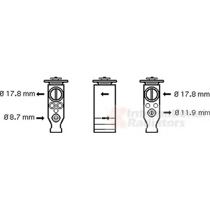 Foto Expansionsventil, Klimaanlage VAN WEZEL 09001244