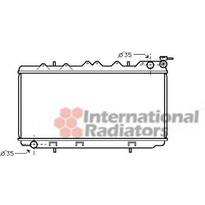 Photo Radiator, engine cooling VAN WEZEL 13002114