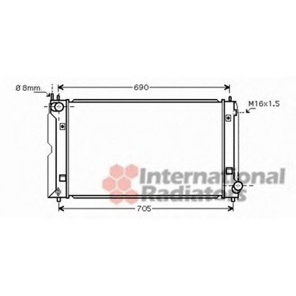 Foto Radiatore, Raffreddamento motore VAN WEZEL 53002386