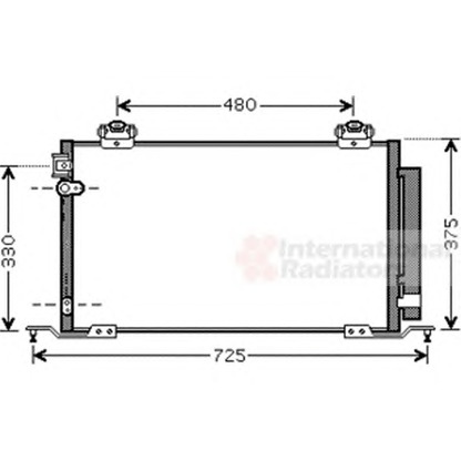 Photo Condenser, air conditioning VAN WEZEL 53005393