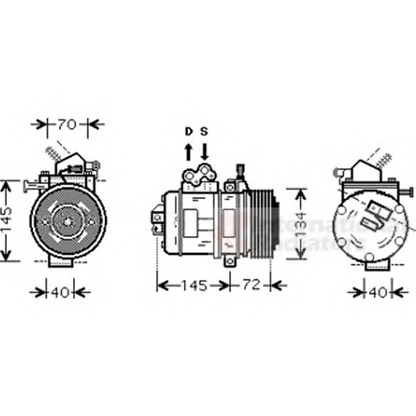 Foto Compressore, Climatizzatore VAN WEZEL 5300K388