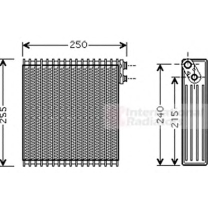 Photo Evaporator, air conditioning VAN WEZEL 5300V389