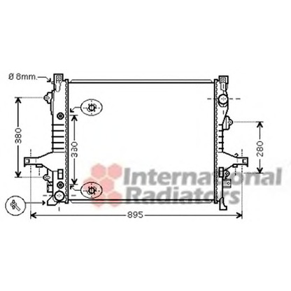 Photo Radiator, engine cooling VAN WEZEL 59002133