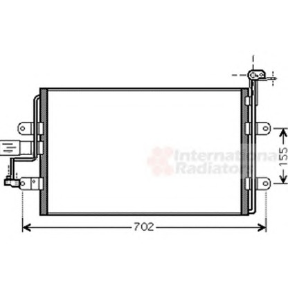 Photo Condenser, air conditioning VAN WEZEL 58005262