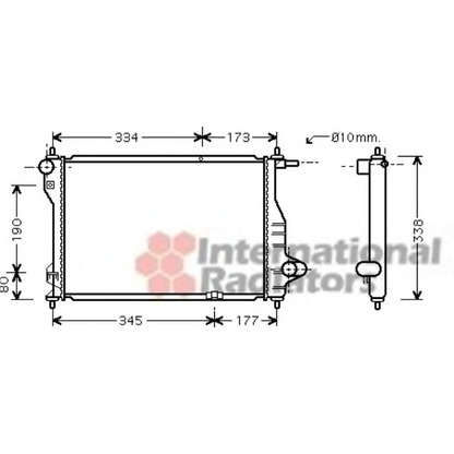 Foto Kühler, Motorkühlung VAN WEZEL 81002075