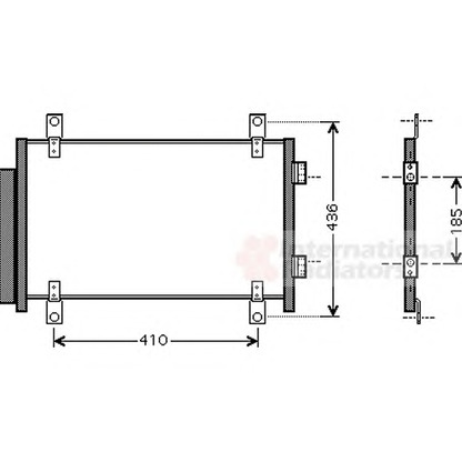 Foto Condensatore, Climatizzatore VAN WEZEL 17005351