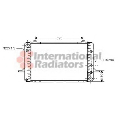 Photo Radiateur, refroidissement du moteur VAN WEZEL 18002051