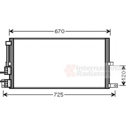 Photo Condenser, air conditioning VAN WEZEL 77005043